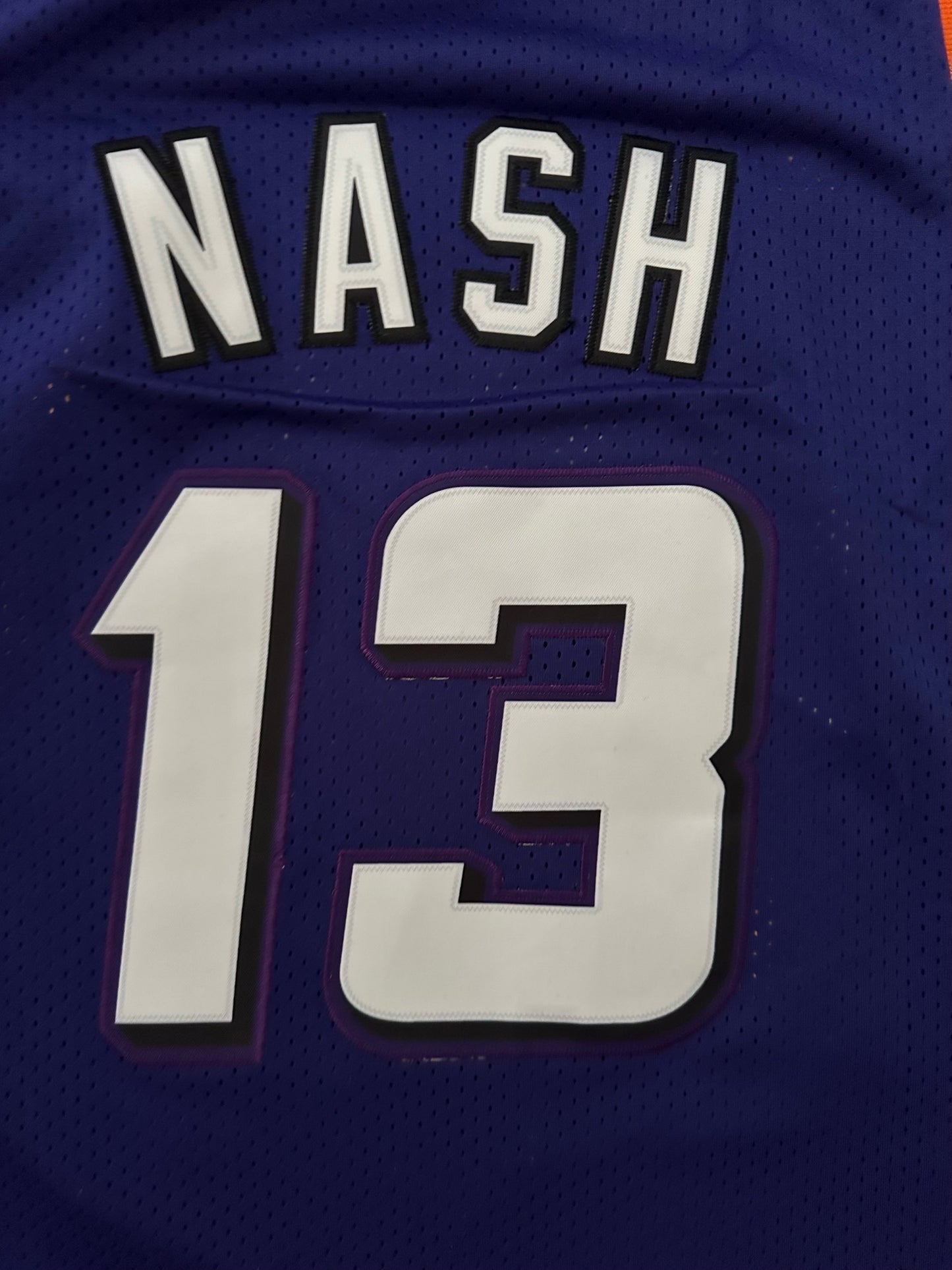 Phoenix Suns NBA Hardwood Classics Basketball Vest Large Nash 13 Purple