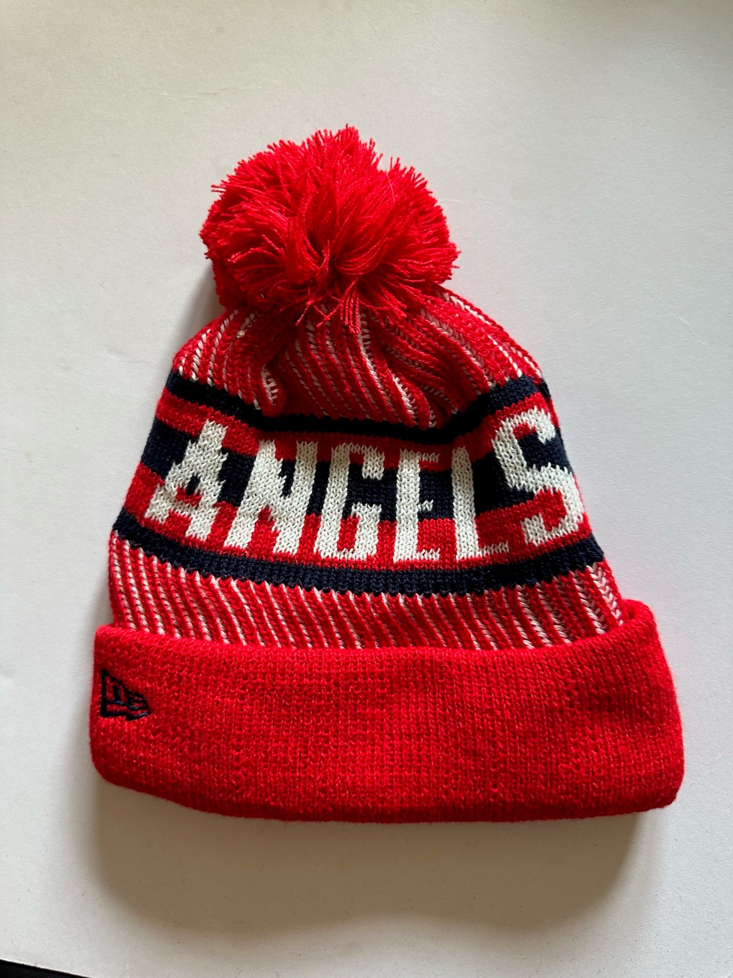 Los Angeles LA Angels MLB Bobble Beanie Multi Colour With Tags on