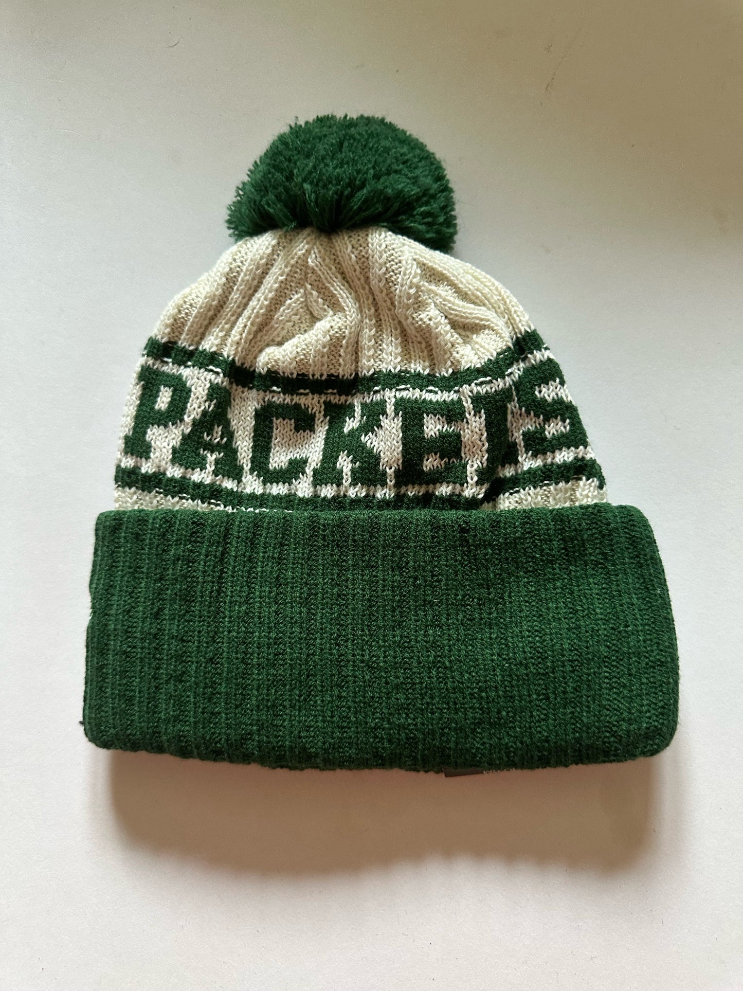 Green Bay Packers NFL Bobble Beanie Multi Colour With Tags on