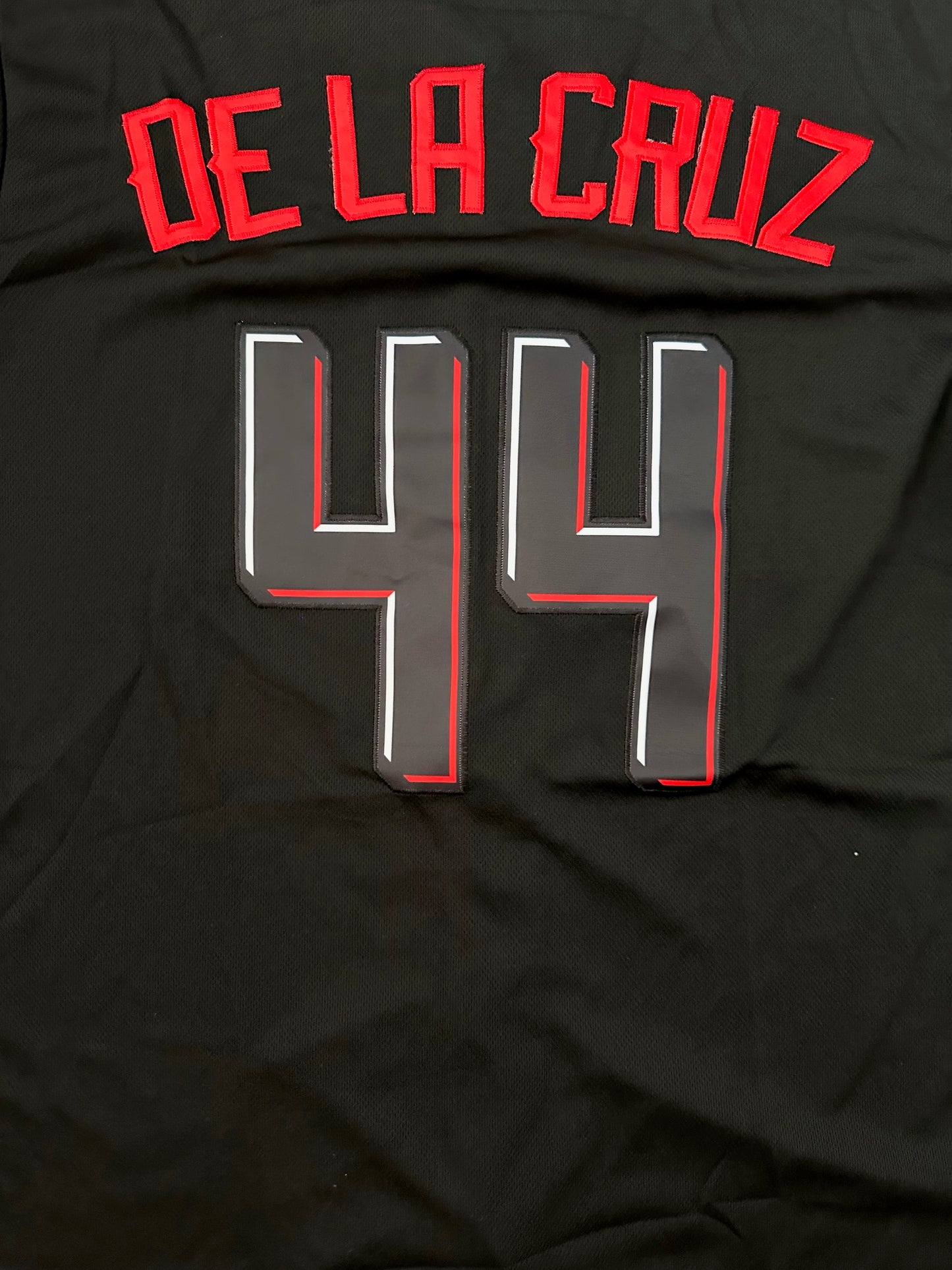 Cincinnati Reds De La Cruz MLB Baseball Shirt Large 44 Black
