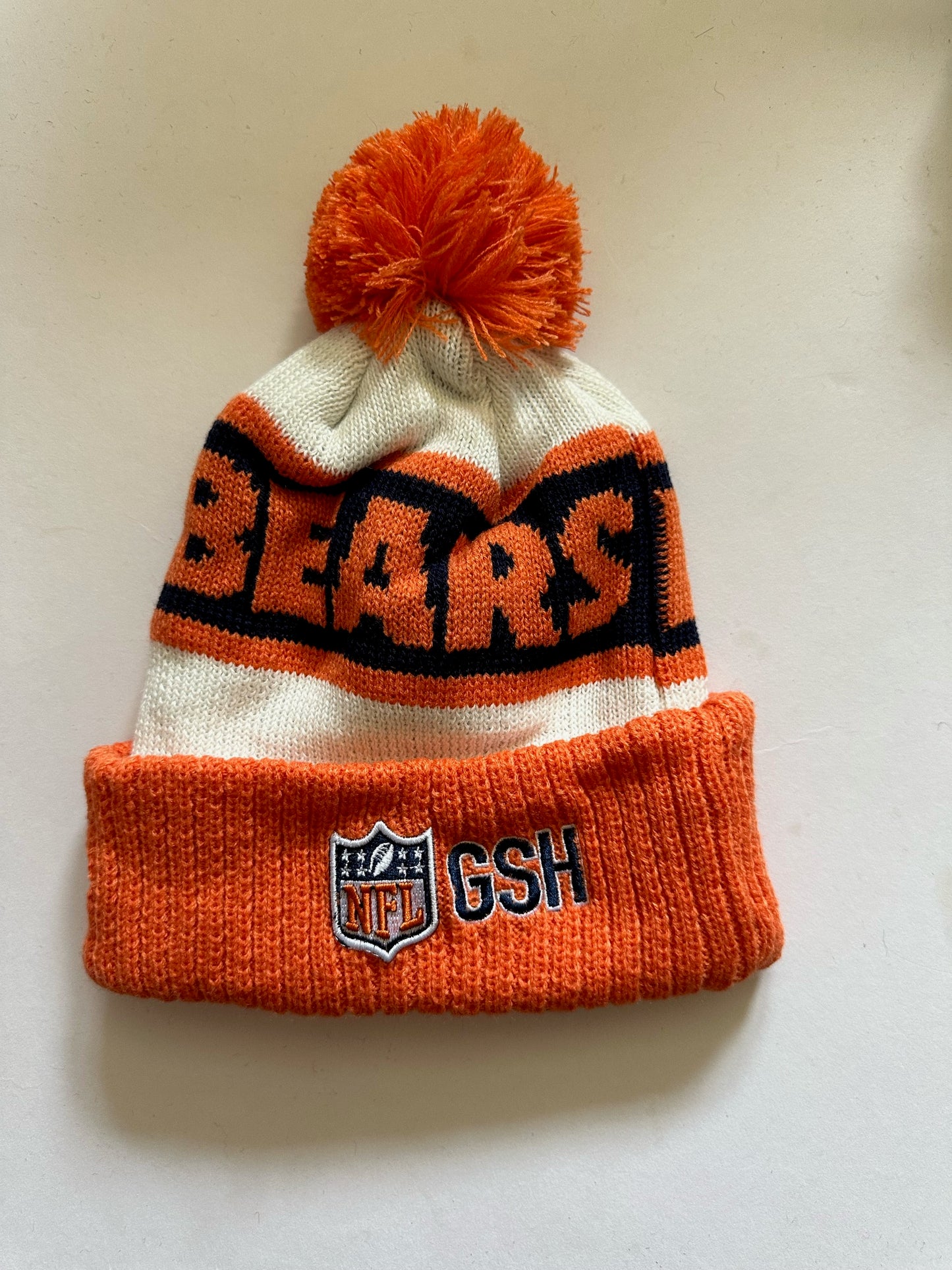 Chicago Bears NFL Bobble Beanie Multi Colour With Tags on