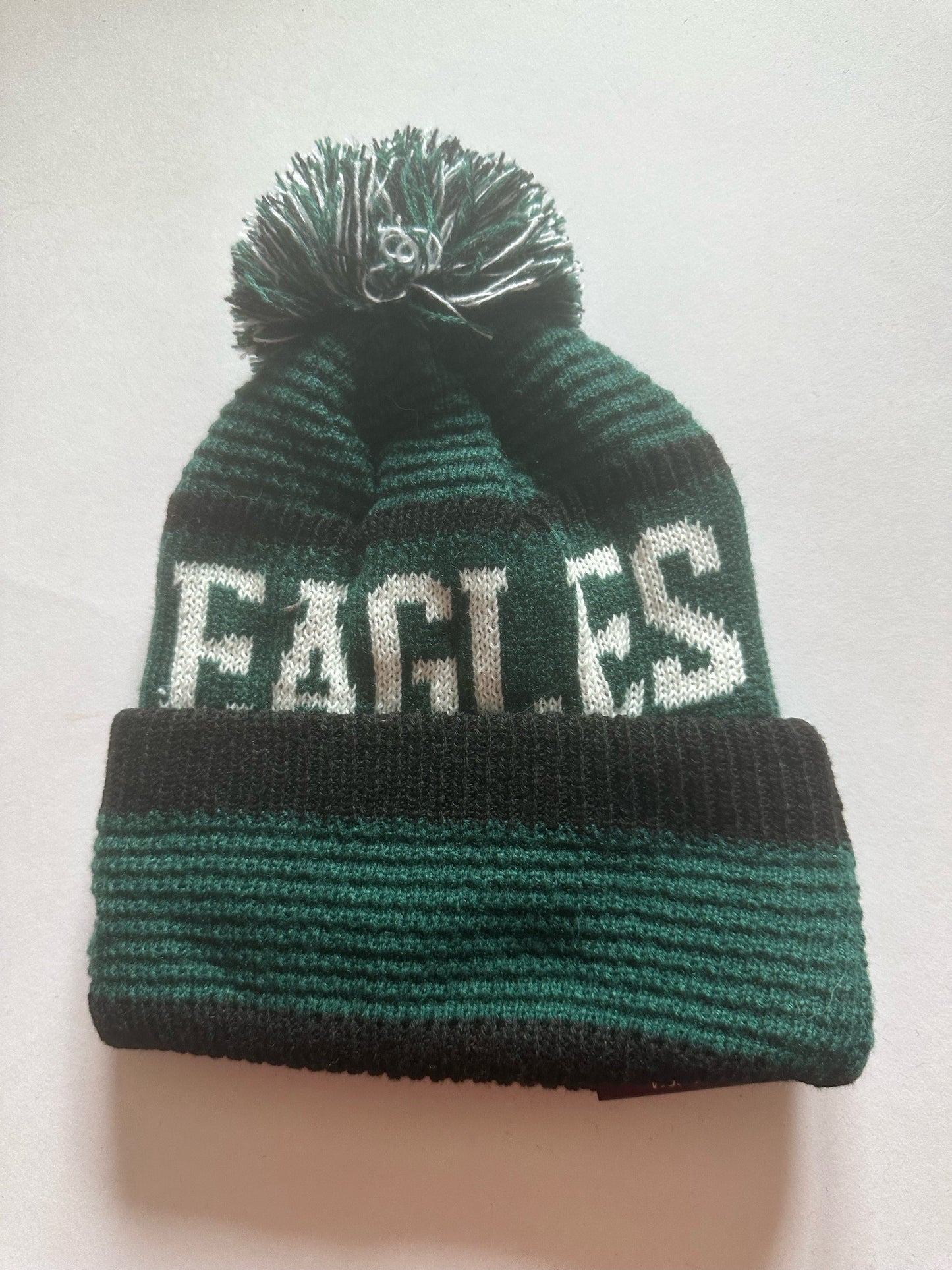 Philadelphia Eagles NFL Bobble Beanie Multi Colour With Tags on