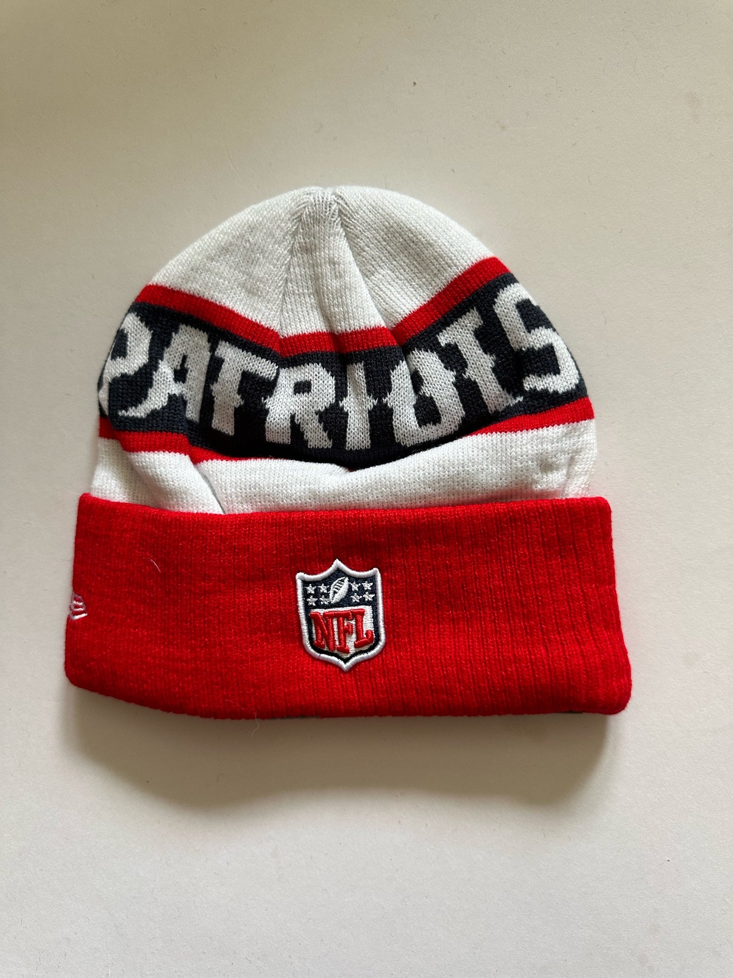 New England Patriots NFL Bobble Beanie Multi Colour With Tags on