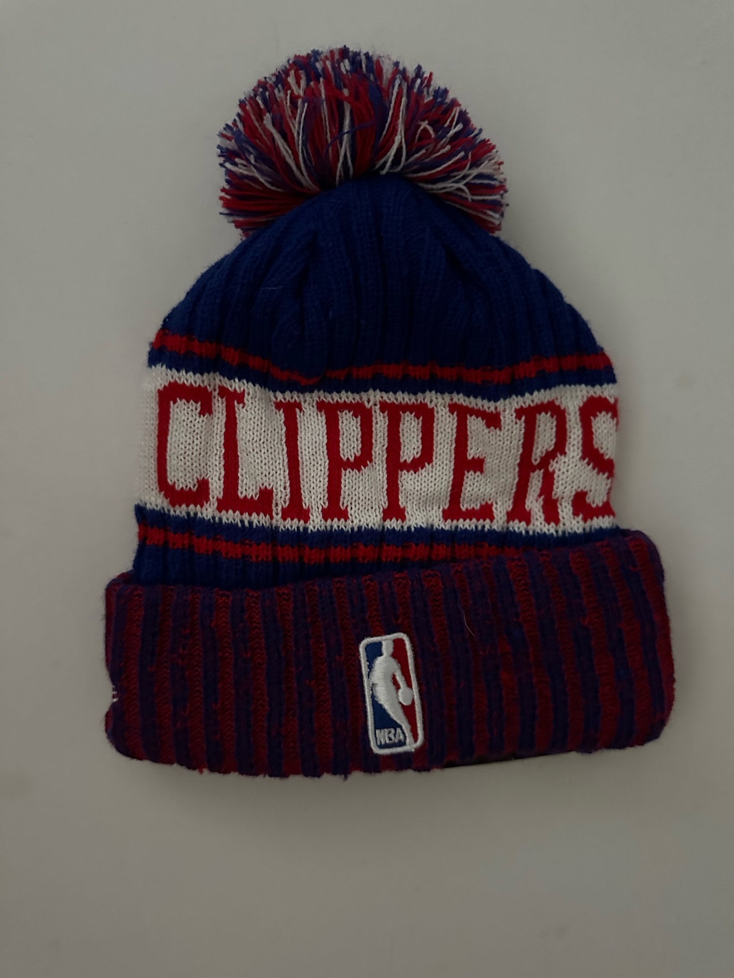 Los Angeles LA Clippers NBA Bobble Beanie Multi Colour With Tags on