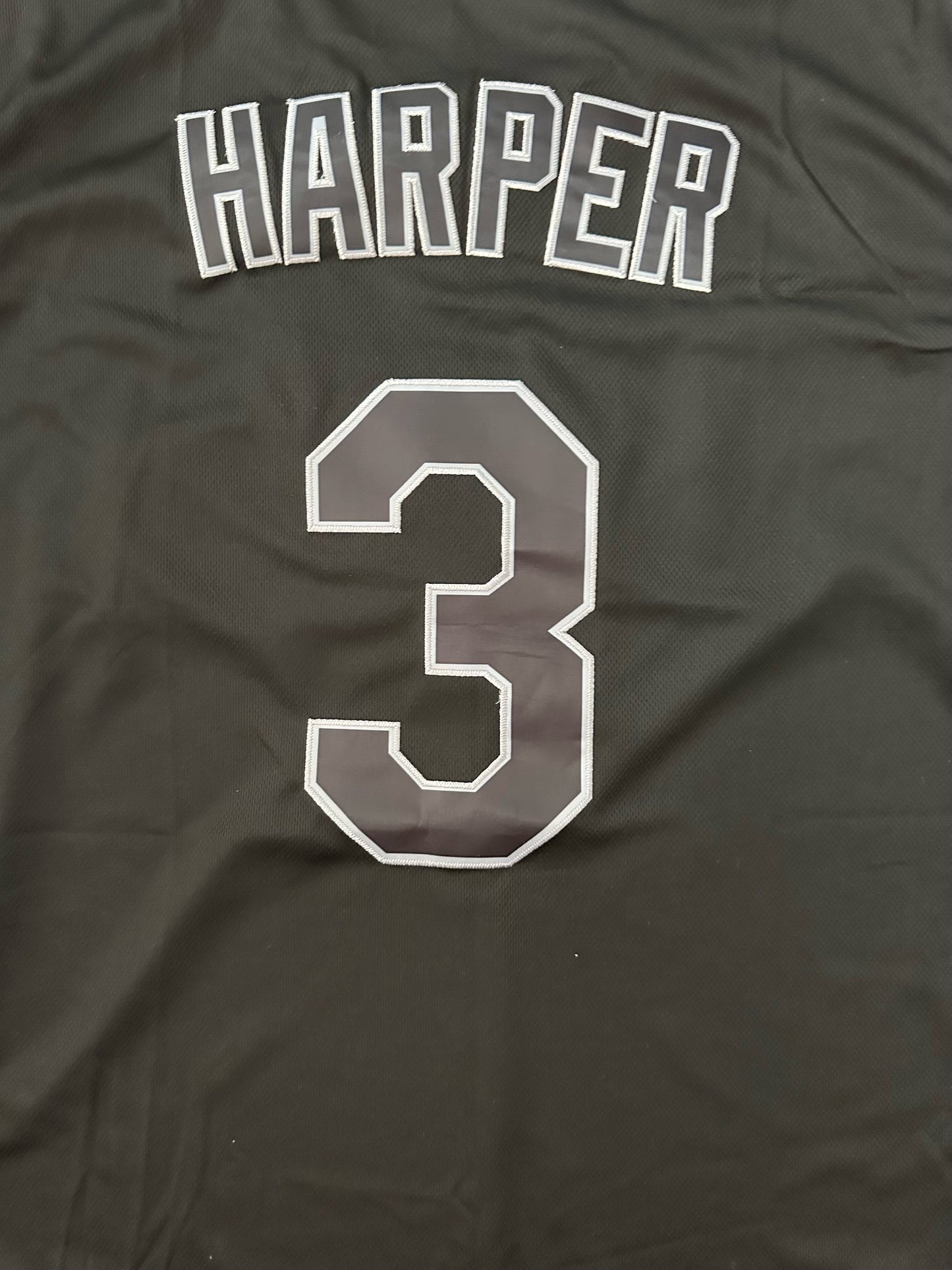 Philadelphia Phillies MLB Baseball Shirt Large Harper 3 Black
