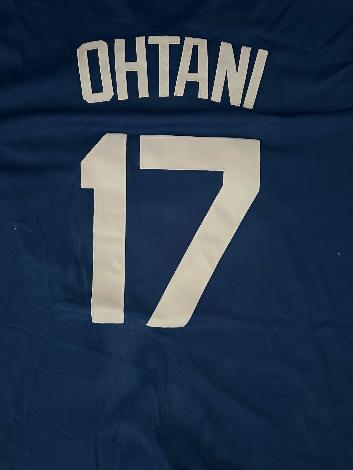 Los Angeles LA Dodgers MLB Baseball Shirt Large Ohtani 17 Blue