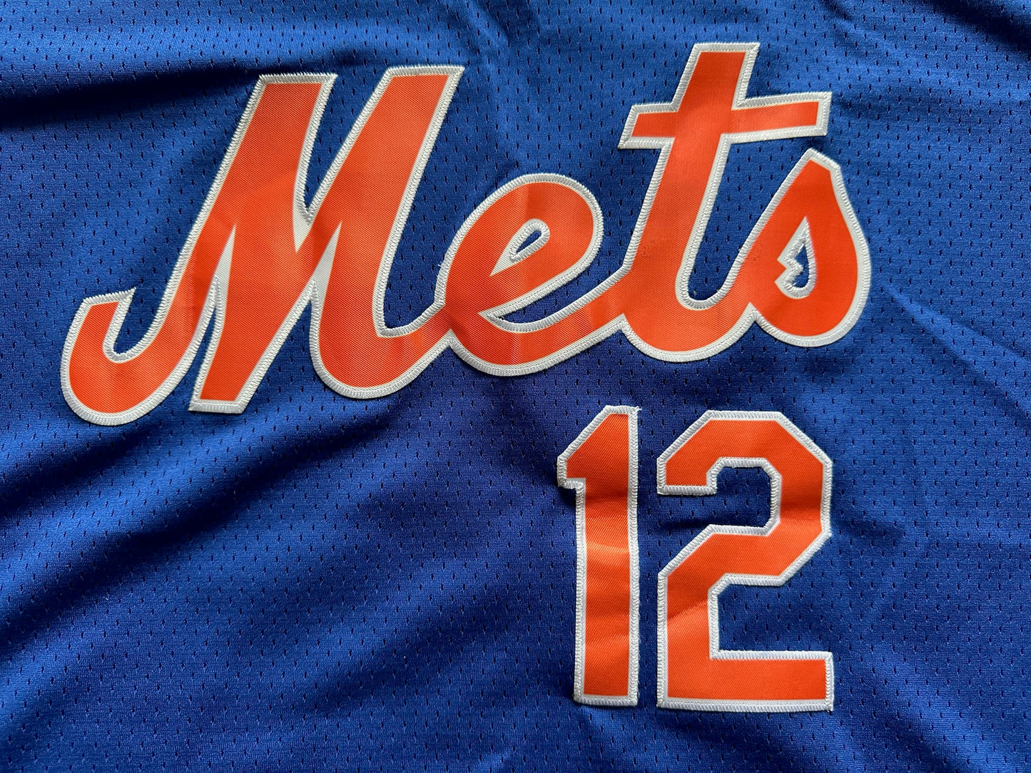 New York Mets MLB Baseball Shirt Large Lindor 12 Blue