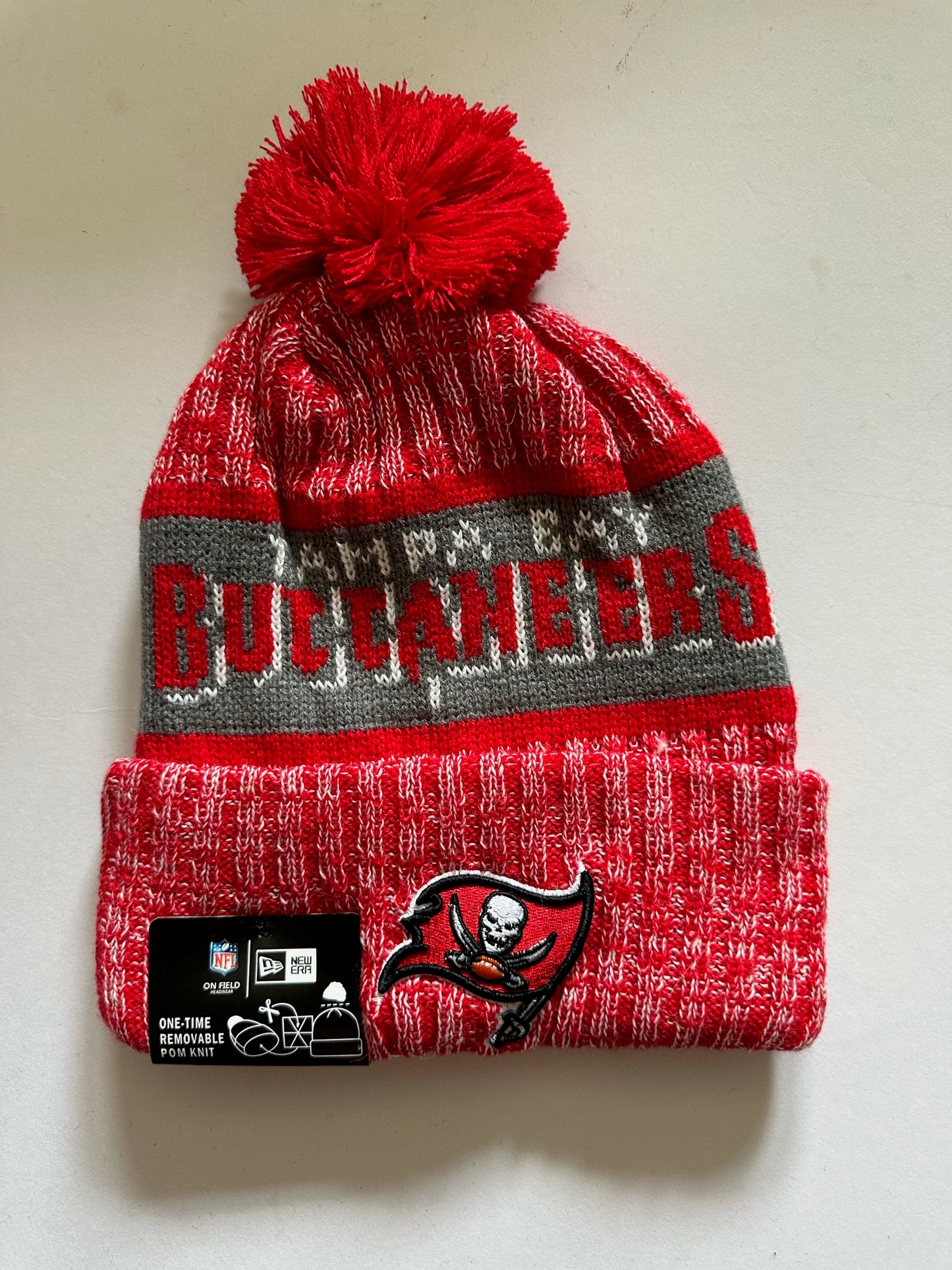 Tampa Bay Buccaneers NFL Bobble Beanie Multi Colour With Tags on