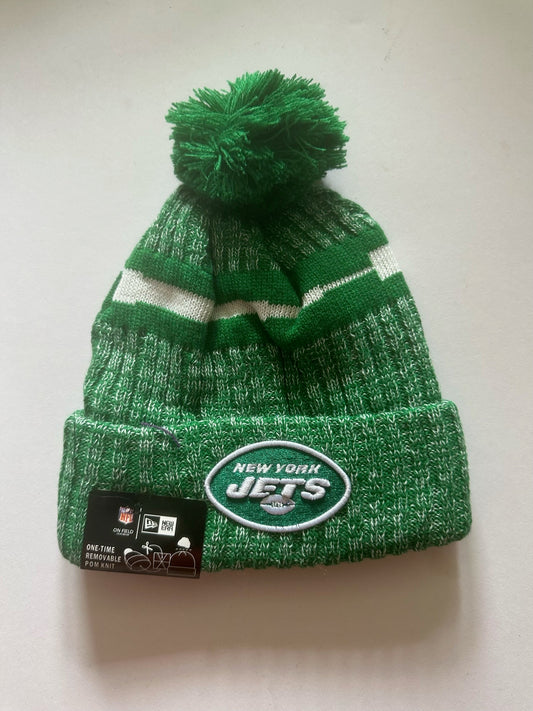 New York Jets NFL Bobble Beanie Multi Colour With Tags on
