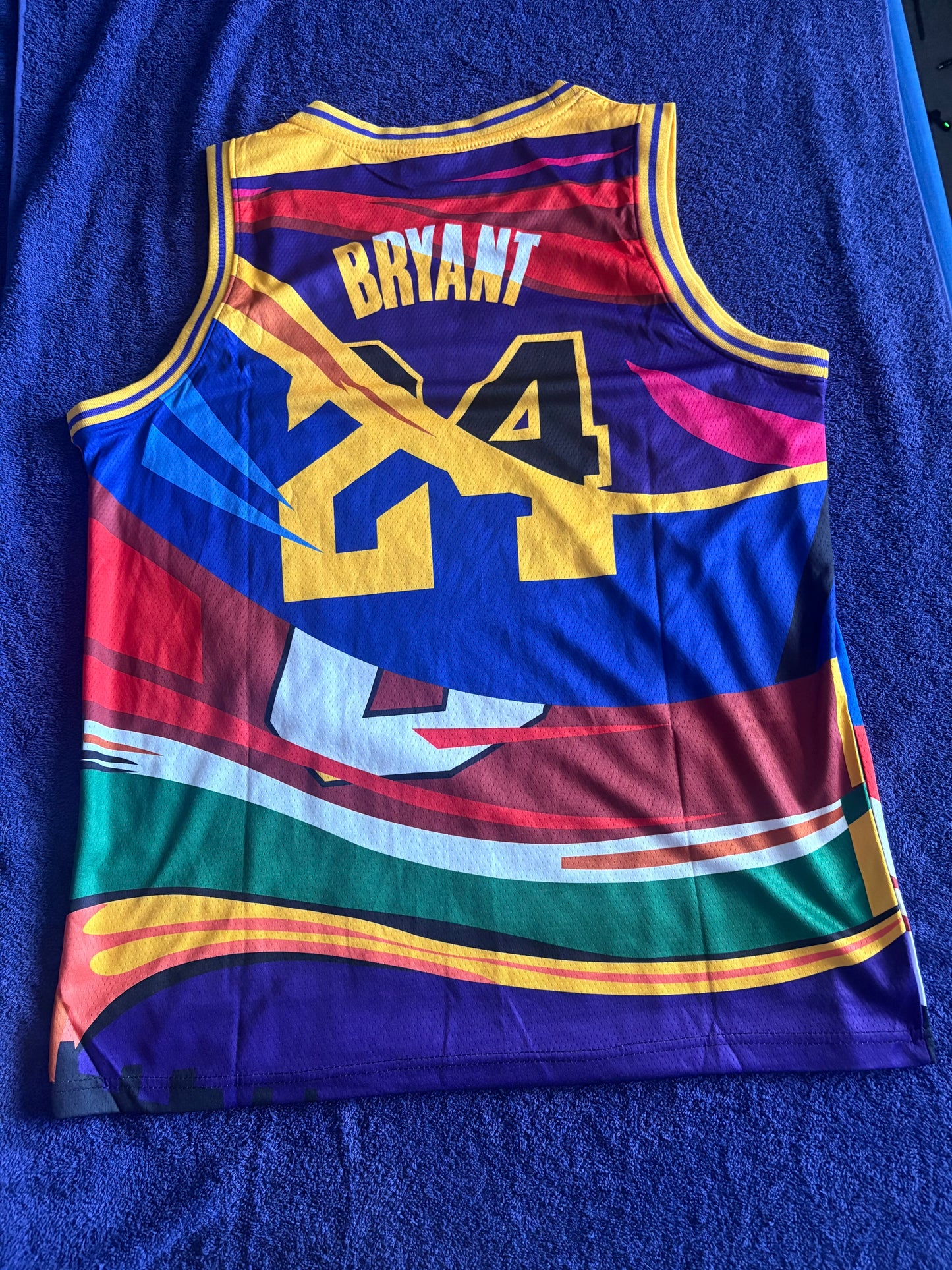 Los Angeles Lakers M&N NBA HardWood Classics Basketball Vest Large Bryant 24/8