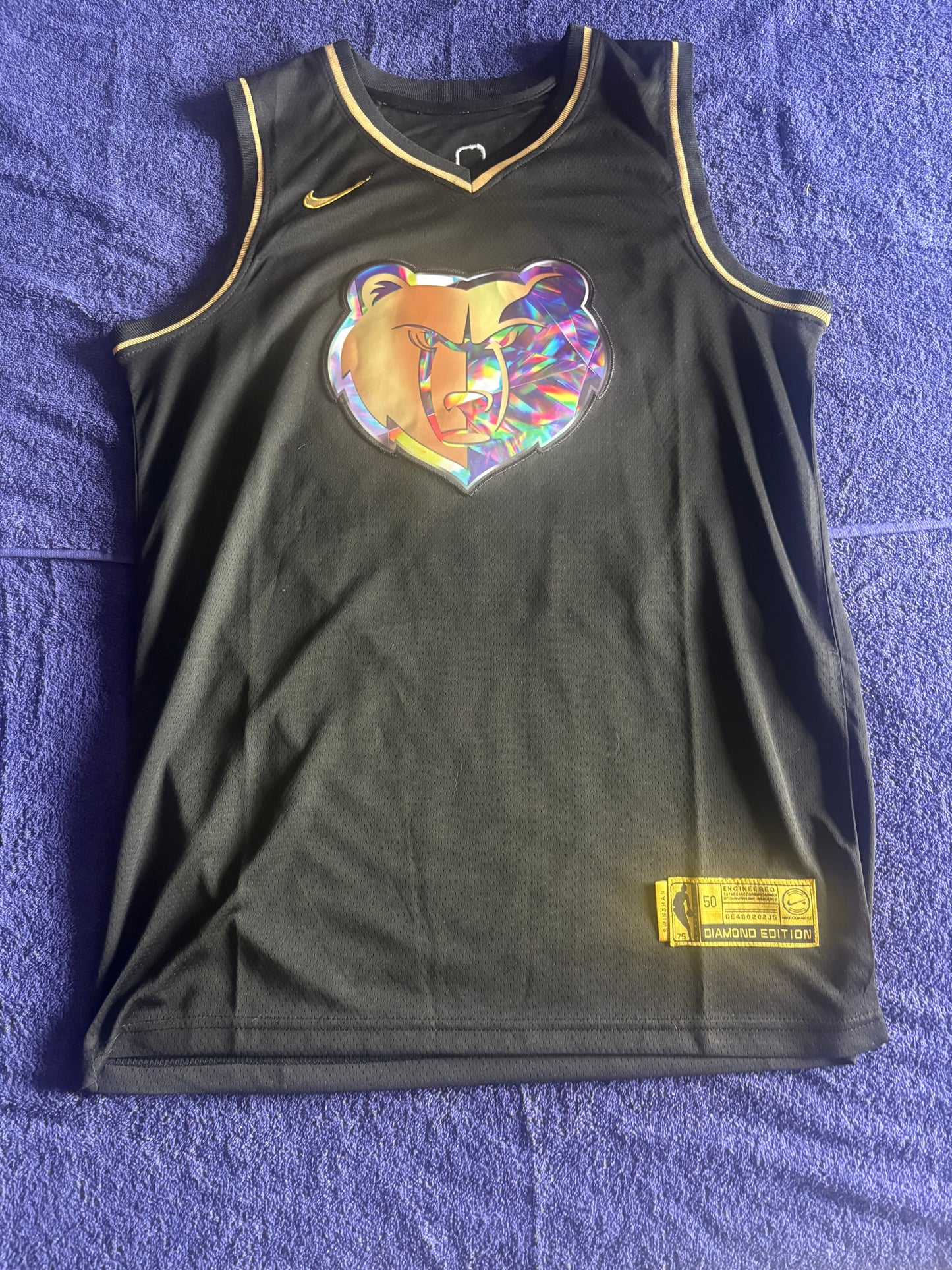 Memphis Grizzlies Fan Retro Basketball Vest Large Morant 12