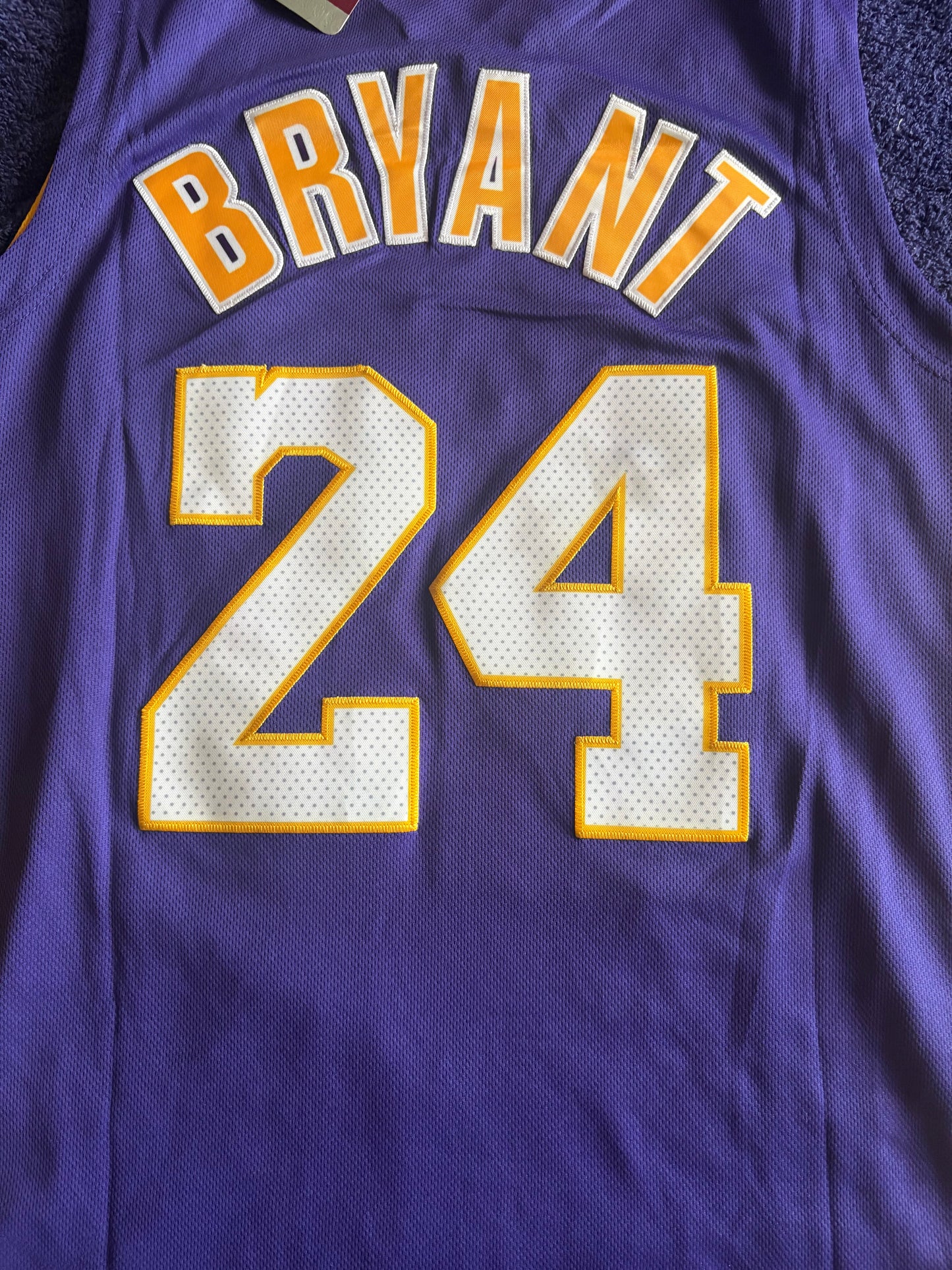 Los Angeles Lakers M&N NBA HardWood Classics Basketball Vest Large Bryant 24