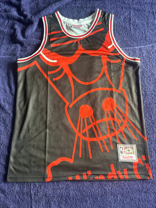 Chicago Bulls M&N NBA HardWood Classics Basketball Vest Large Jordan 23