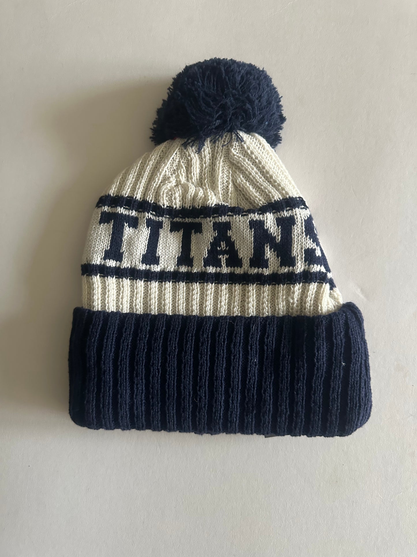 Tennessee Titans NFL Bobble Beanie Multi Colour With Tags on