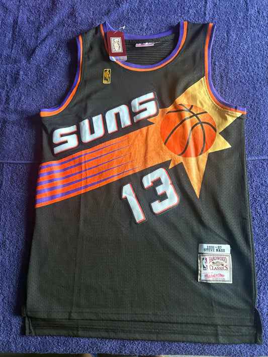 Phoenix Suns M&N NBA HardWood Classics Basketball Vest Large Nash 13