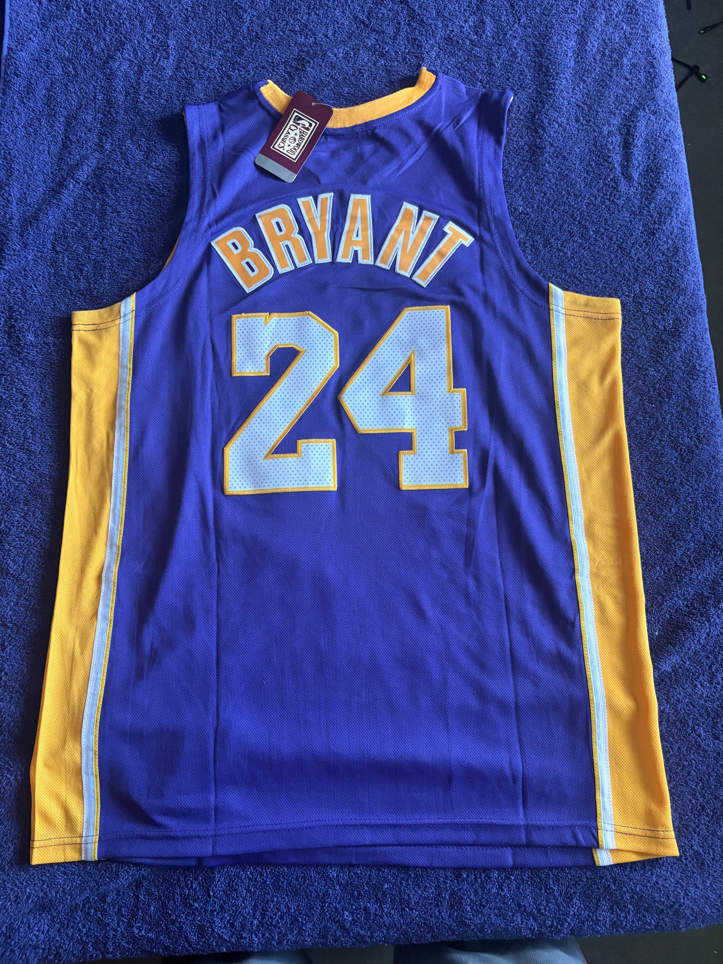 Los Angeles Lakers M&N NBA HardWood Classics Basketball Vest Large Bryant 24