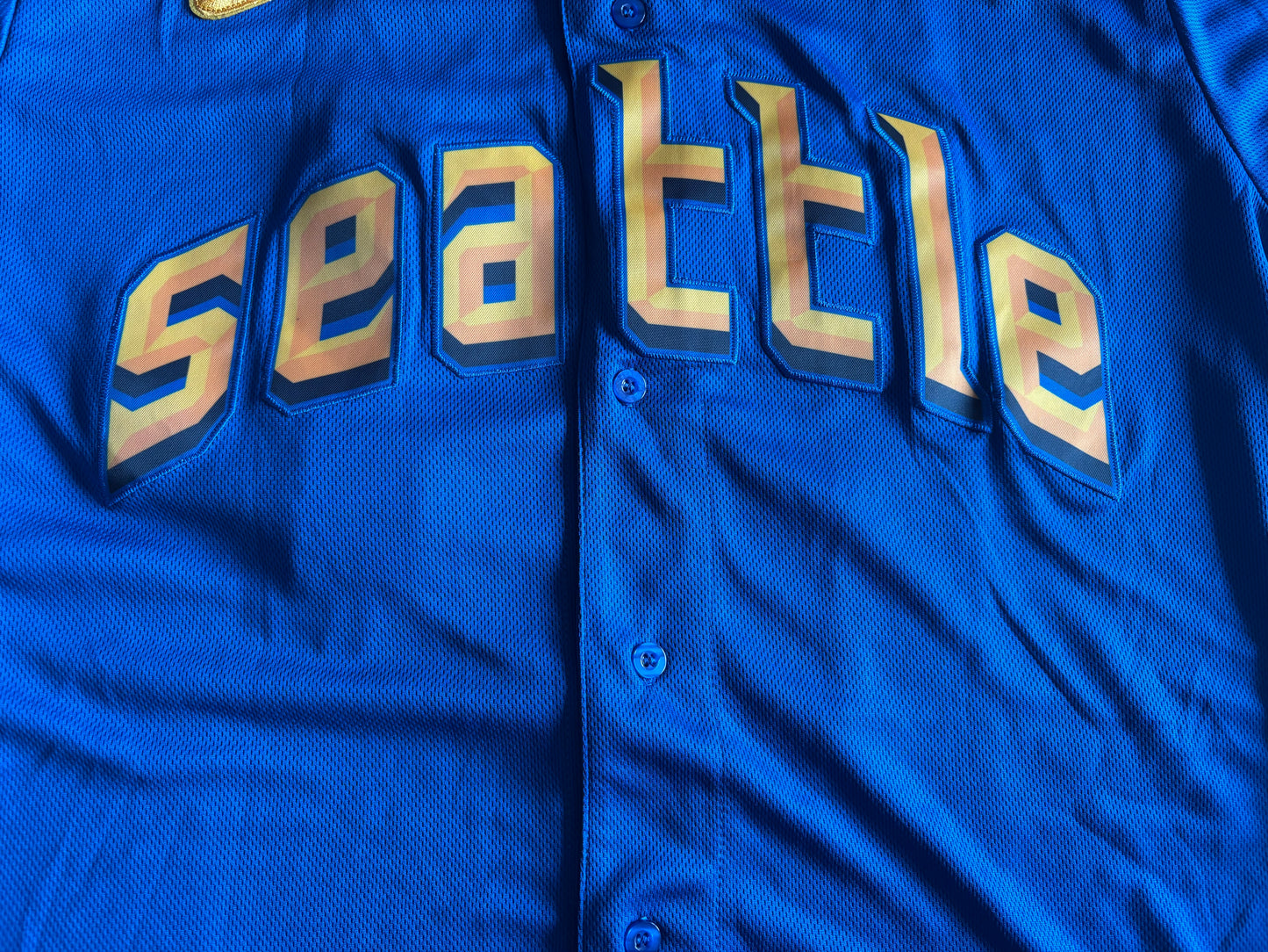 Seattle Mariners MLB Baseball Shirt Ichiro 51 Blue Large