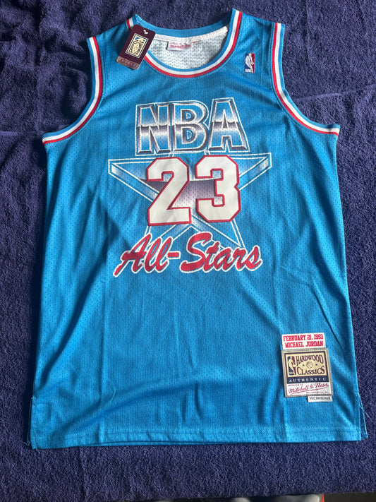 All Star M&N NBA HardWood Classics Basketball Vest Large Jordan 23