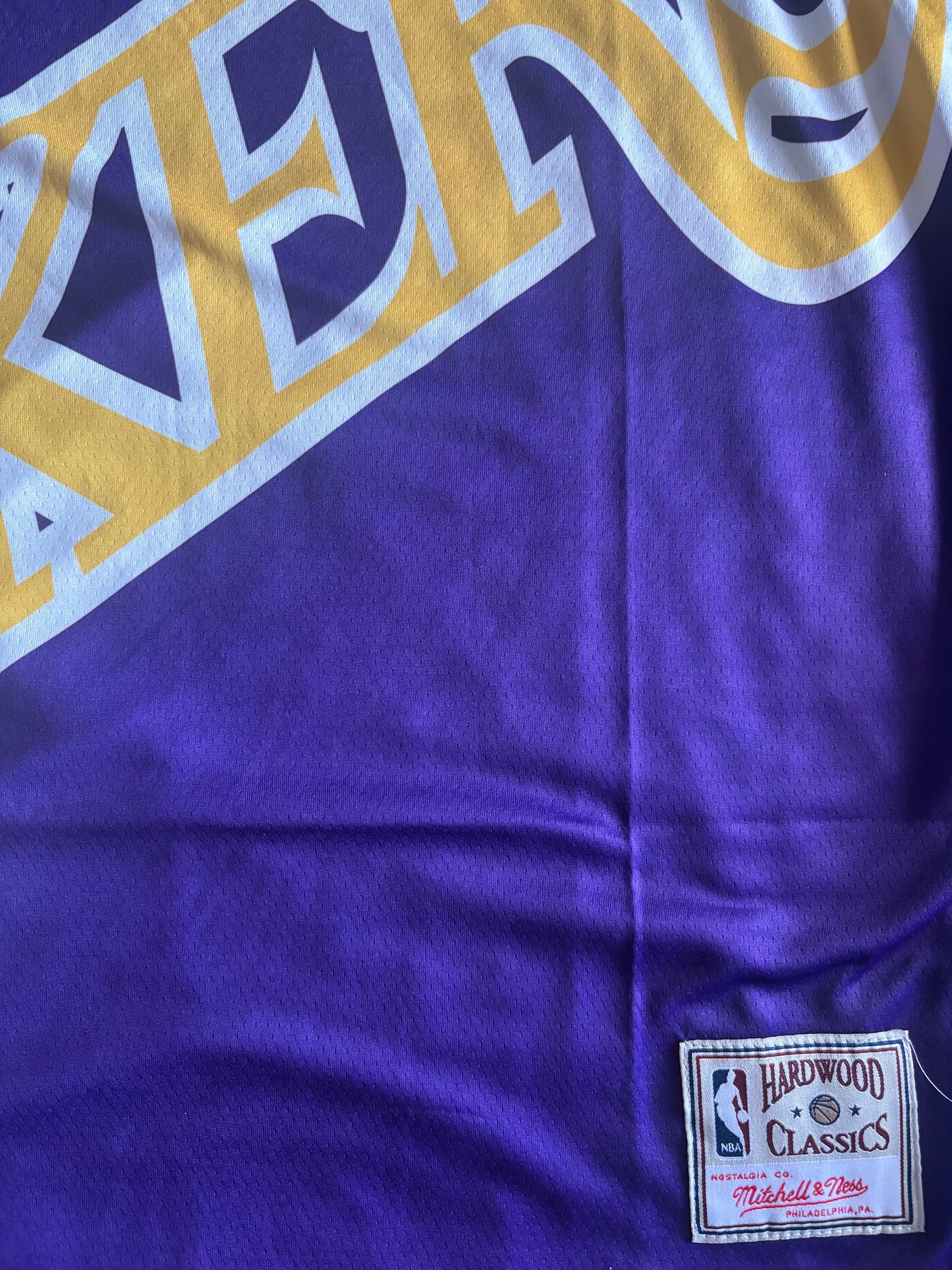 Los Angeles Lakers M&N NBA HardWood Classics Basketball Vest Large
