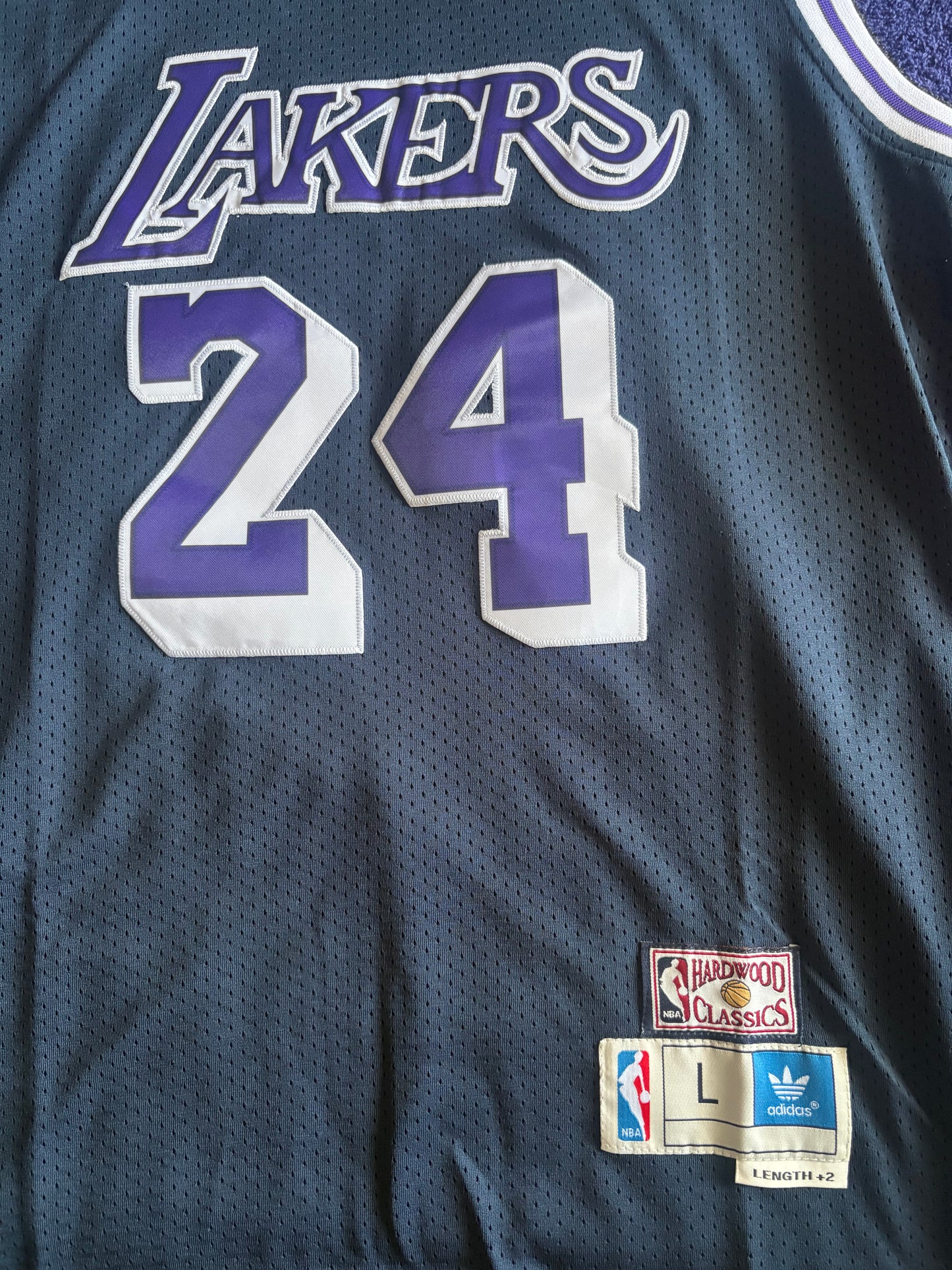 Los Angeles Lakers M&N NBA HardWood Classics Basketball Vest Large Bryant 24