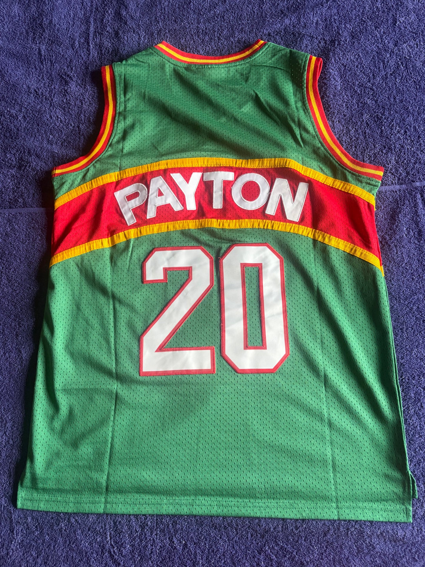 Seattle SuperSonics M&N NBA HardWood Classics Basketball Vest Large Payton 20