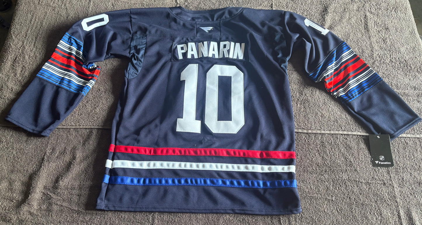 New York Rangers NHL Shirt Size 52 Panarin 10 A Blue