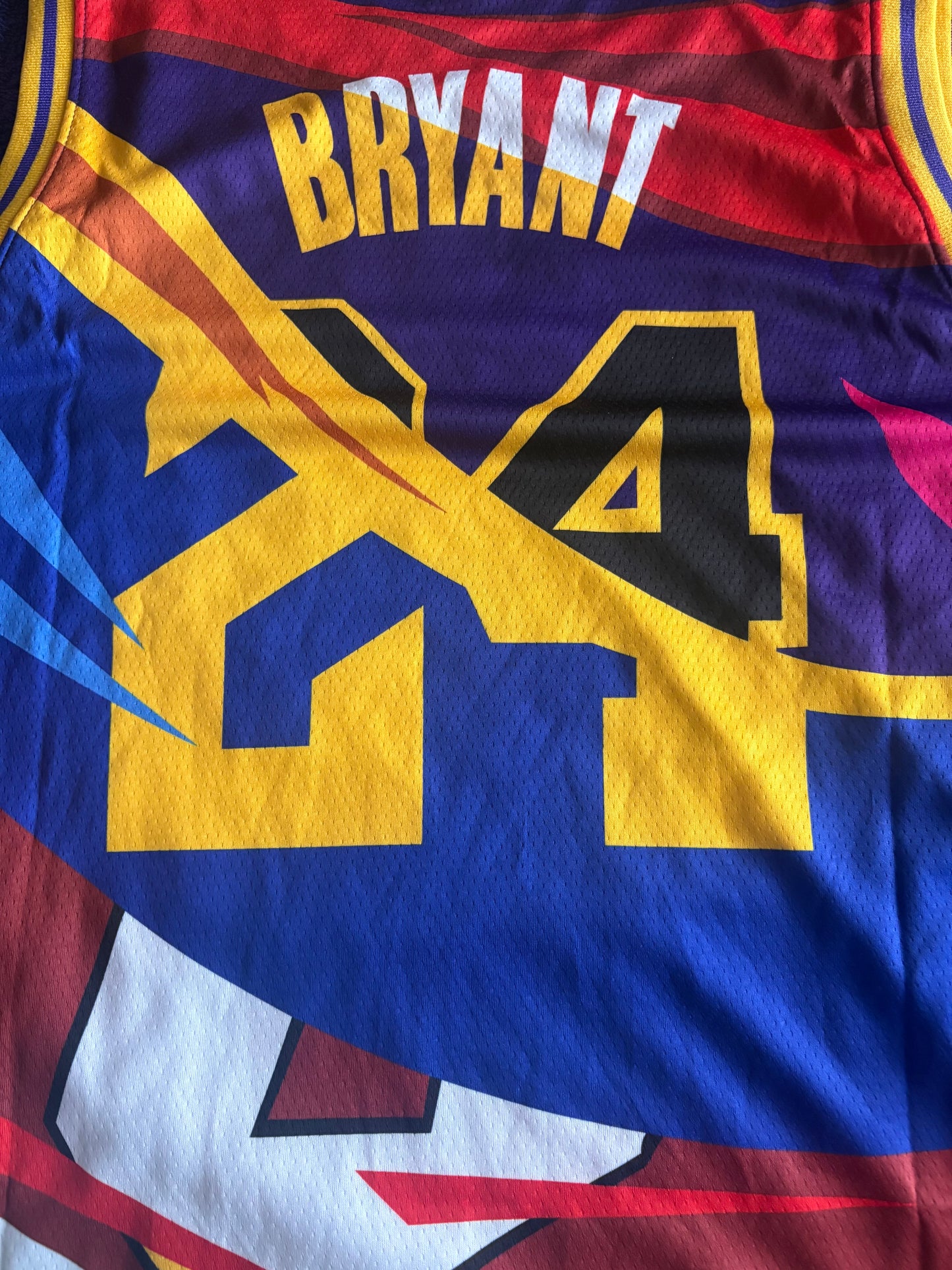 Los Angeles Lakers M&N NBA HardWood Classics Basketball Vest Large Bryant 24/8