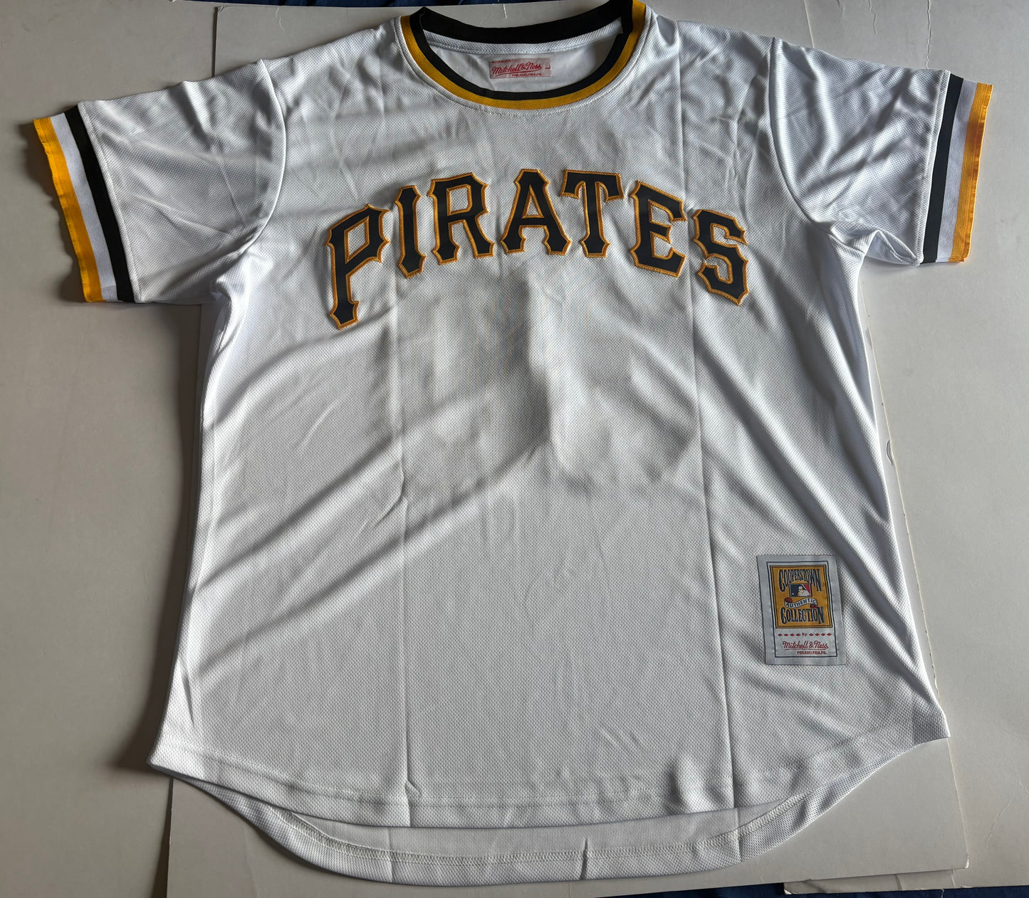 Pittsburgh Pirates Skenes MLB Baseball Shirt White Cooperstown Collection 30 Large