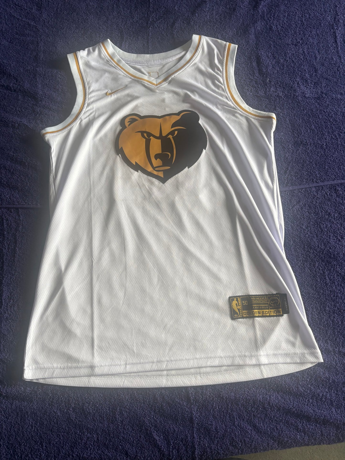 Memphis Grizzlies Fan Retro Basketball Vest Large Morant 12