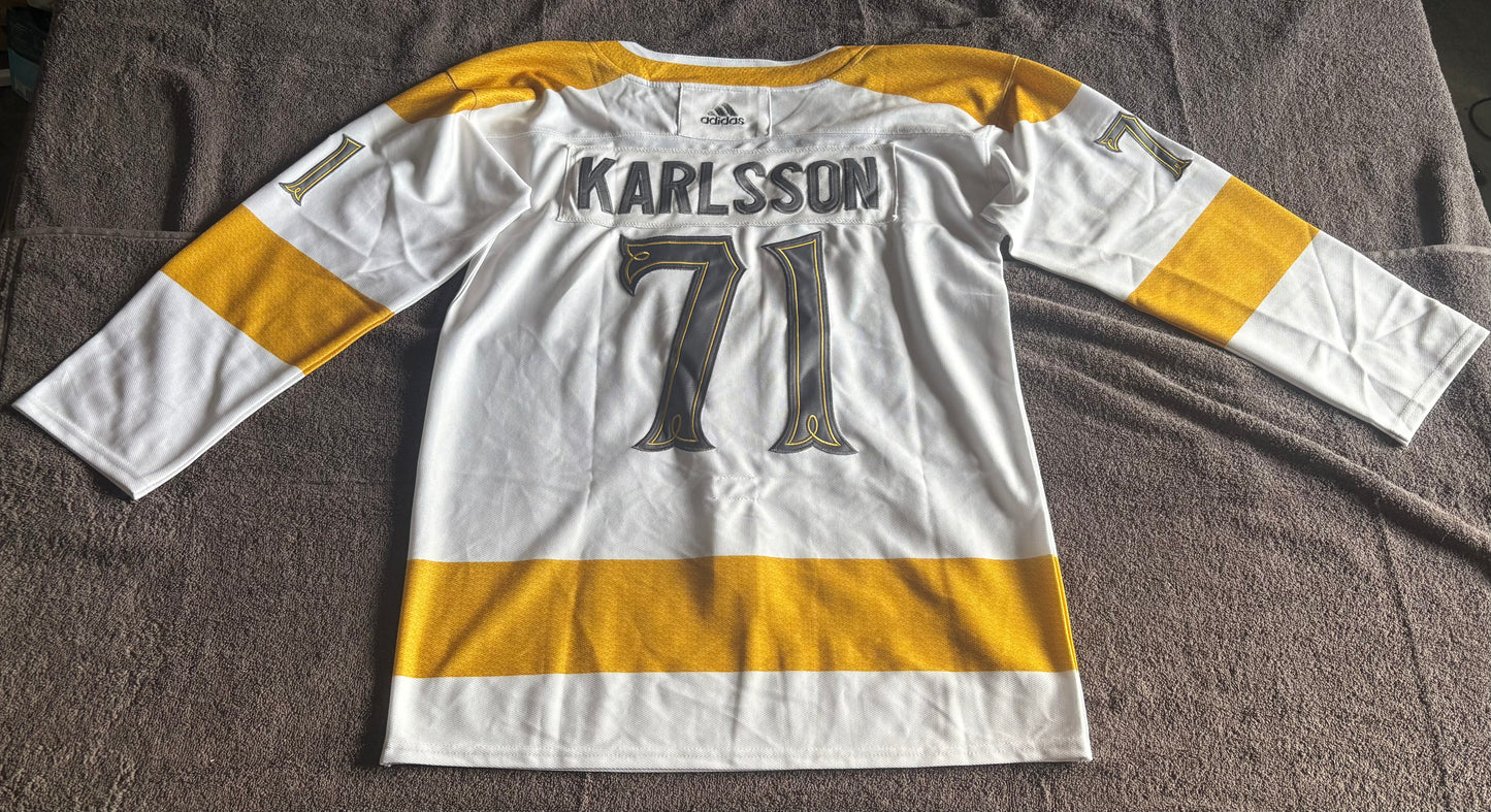 Las Vegas Golden Knights NHL Shirt Size Large White Karlsson 71