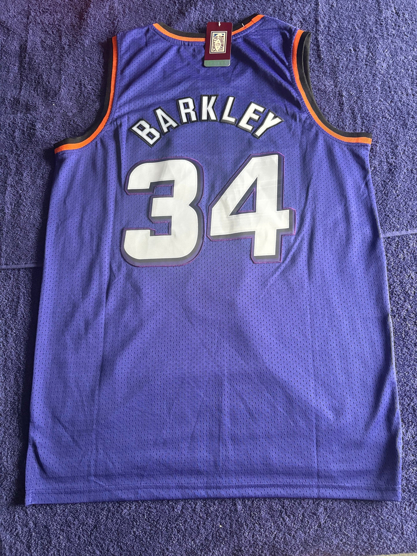 Phoenix Suns M&N NBA HardWood Classics Basketball Vest Large Barkley 34