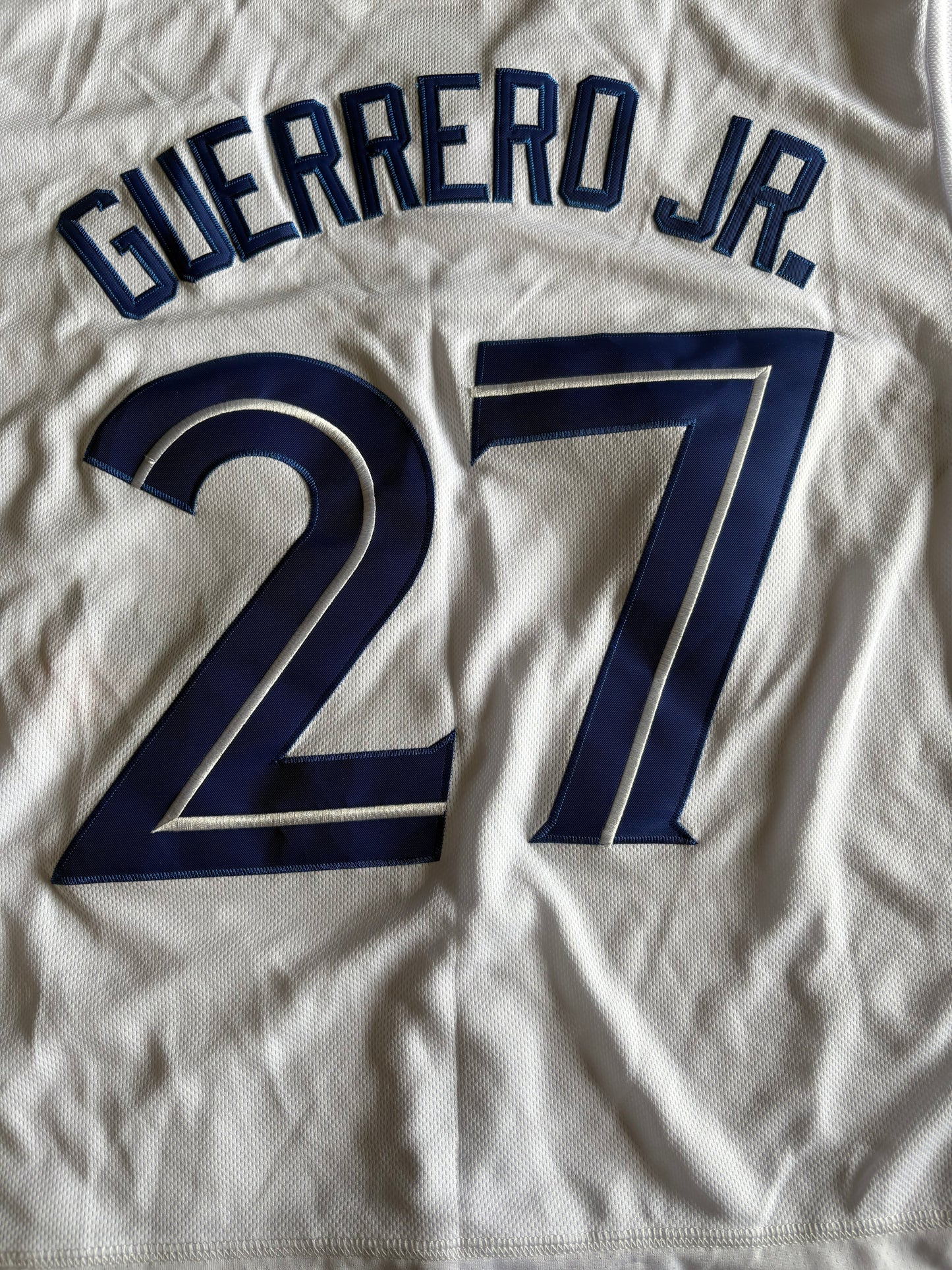 Toronto Blue Jays MLB Baseball Shirt Large Guerrero JR 27 White