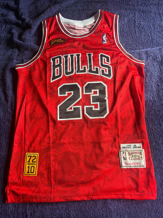 Chicago Bulls M&N NBA HardWood Classics Basketball Vest Large Jordan 23