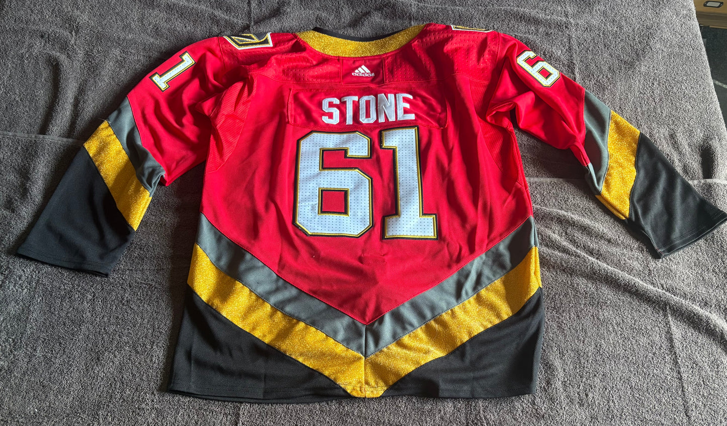 Las Vegas Golden Knights NHL Shirt Size Large Red Stone 61