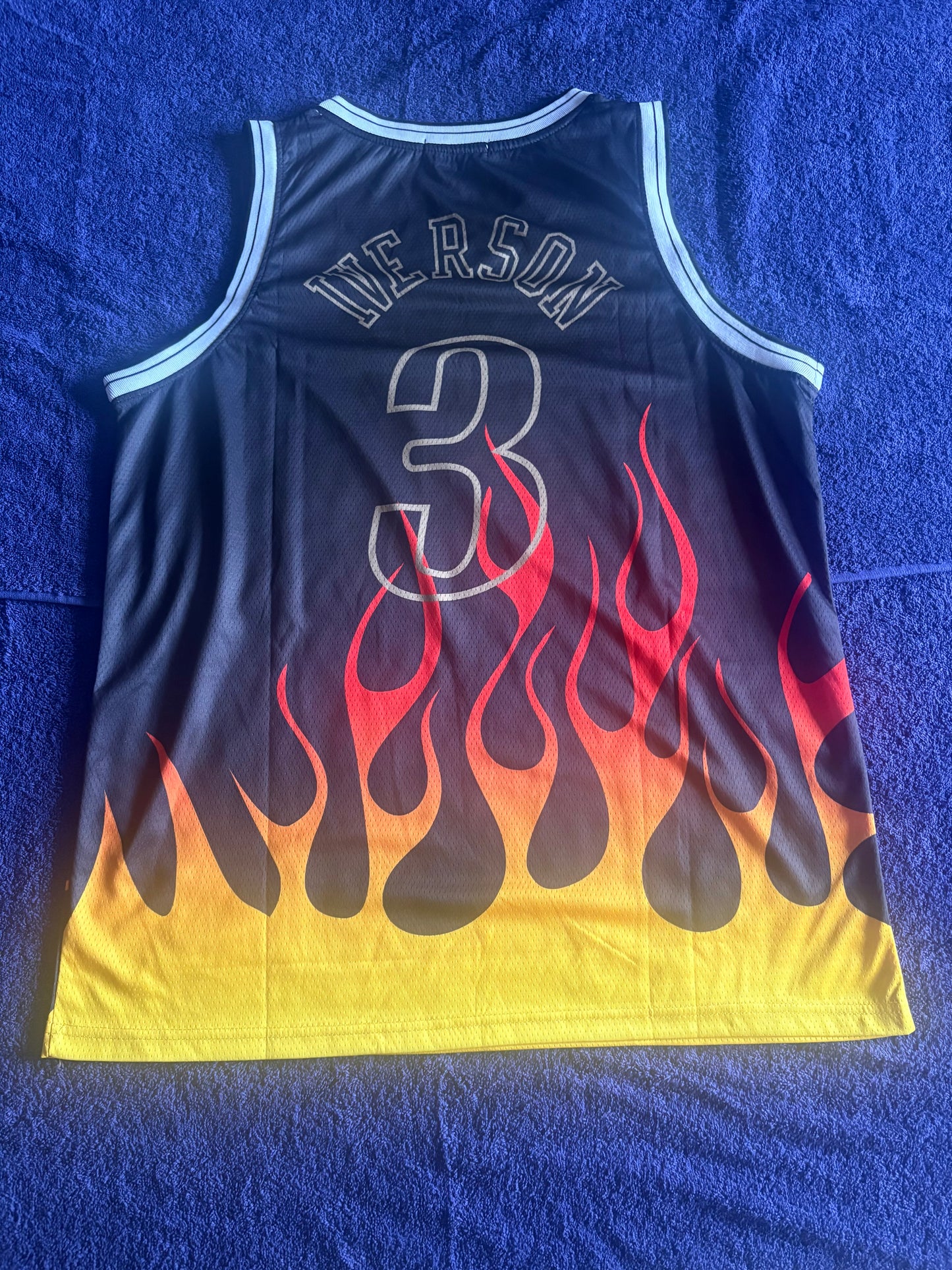 Philadelphian76ers NBA HardWood Classics Basketball Vest Large Iverson 3