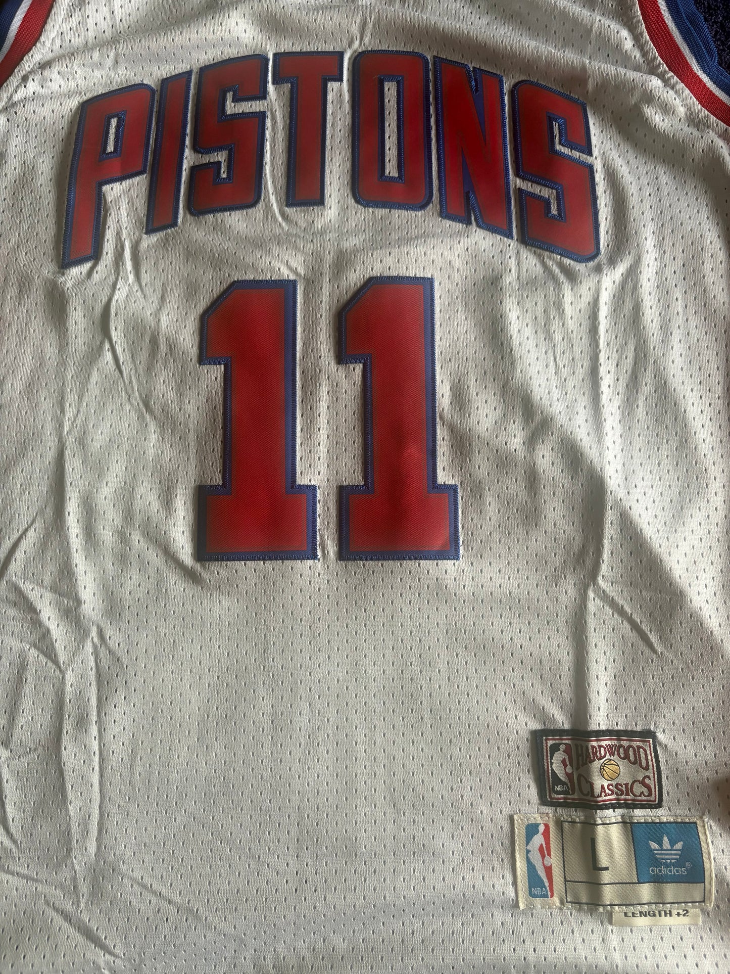 Detroit Pistons NBA HardWood Classics Basketball Vest Large Thomas 11