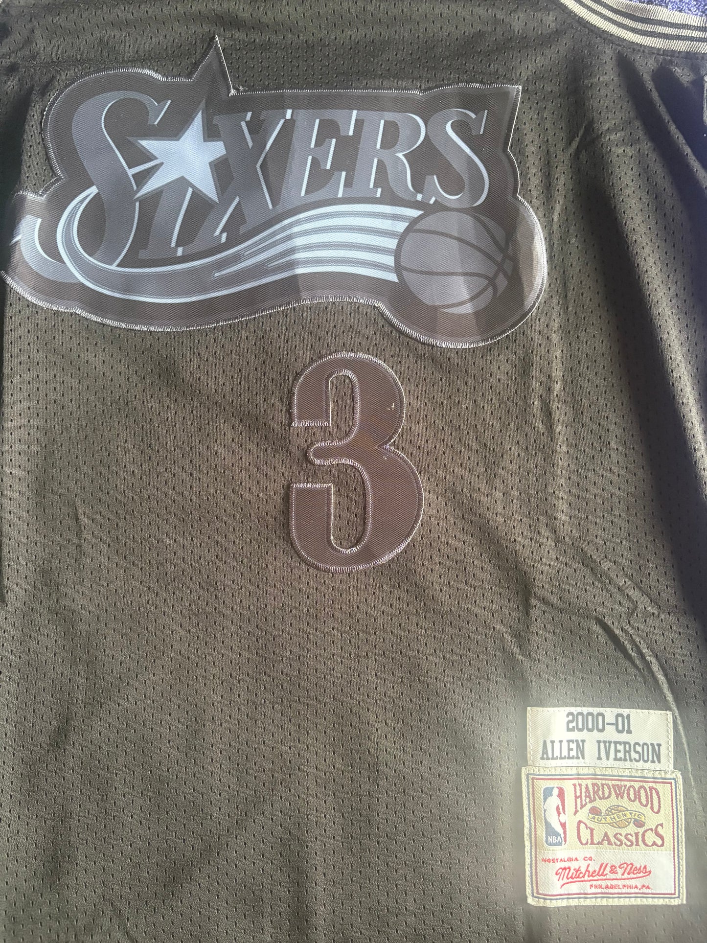 Philadelphian76ers NBA HardWood Classics Basketball Vest Large Iverson 3