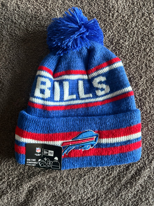 Buffalo Bills NFL Bobble Beanie Multi Colour With Tags on