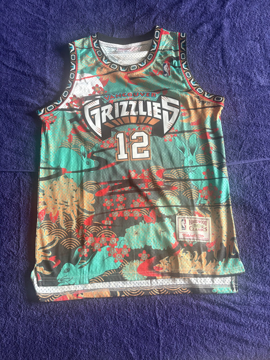 Memphis/Vancouver Grizzlies M&N NBA HardWood Classics Basketball Vest Large Morant 12