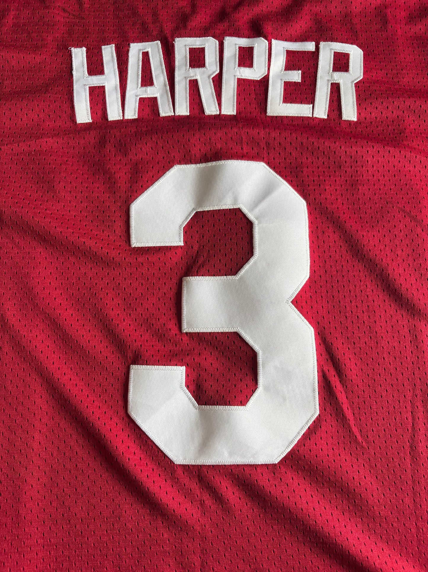 Philadelphia Phillies Harper MLB Baseball Shirt Red Cooperstown Collection 3 Large