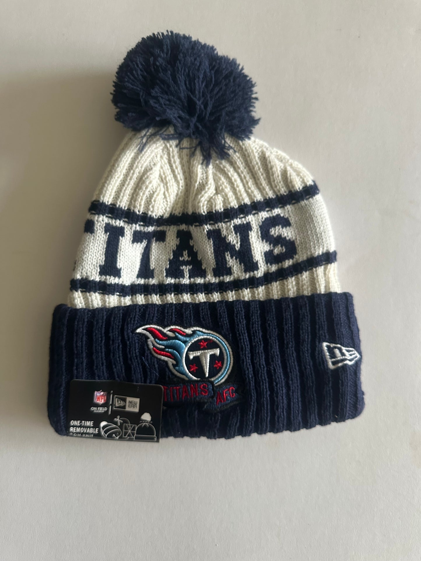 Tennessee Titans NFL Bobble Beanie Multi Colour With Tags on