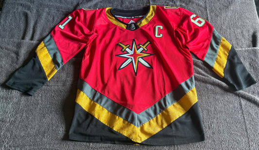 Las Vegas Golden Knights NHL Shirt Size Large Red Stone 61