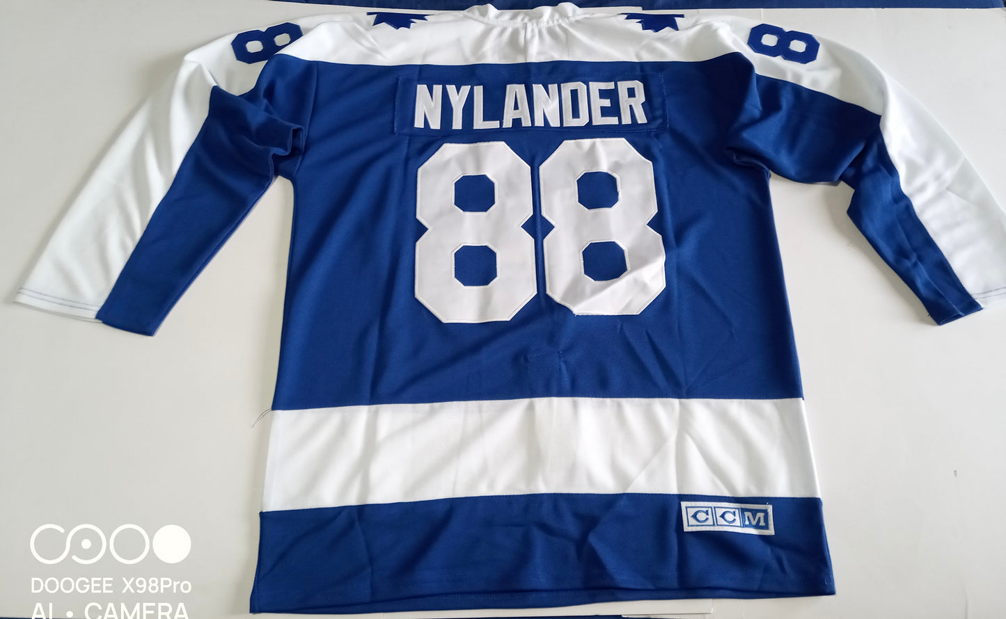 Toronto Maple Leafs CCM NHL Shirt Blue White Size 50 Nylander 88