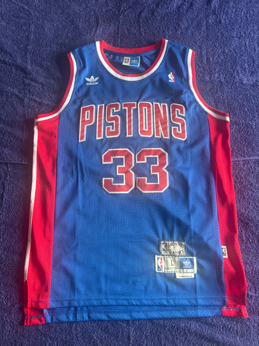 Detroit Pistons NBA HardWood Classics Basketball Vest Large Hill 33