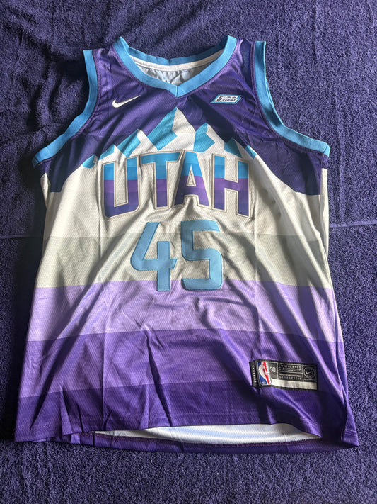 Utah Jazz Fan NBA Basketball Vest Size 50 Mitchell 45
