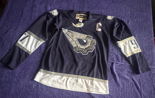 CCM Reebok Edmonton Oilers NHL Shirt Size 50 Mcdavid 97 C