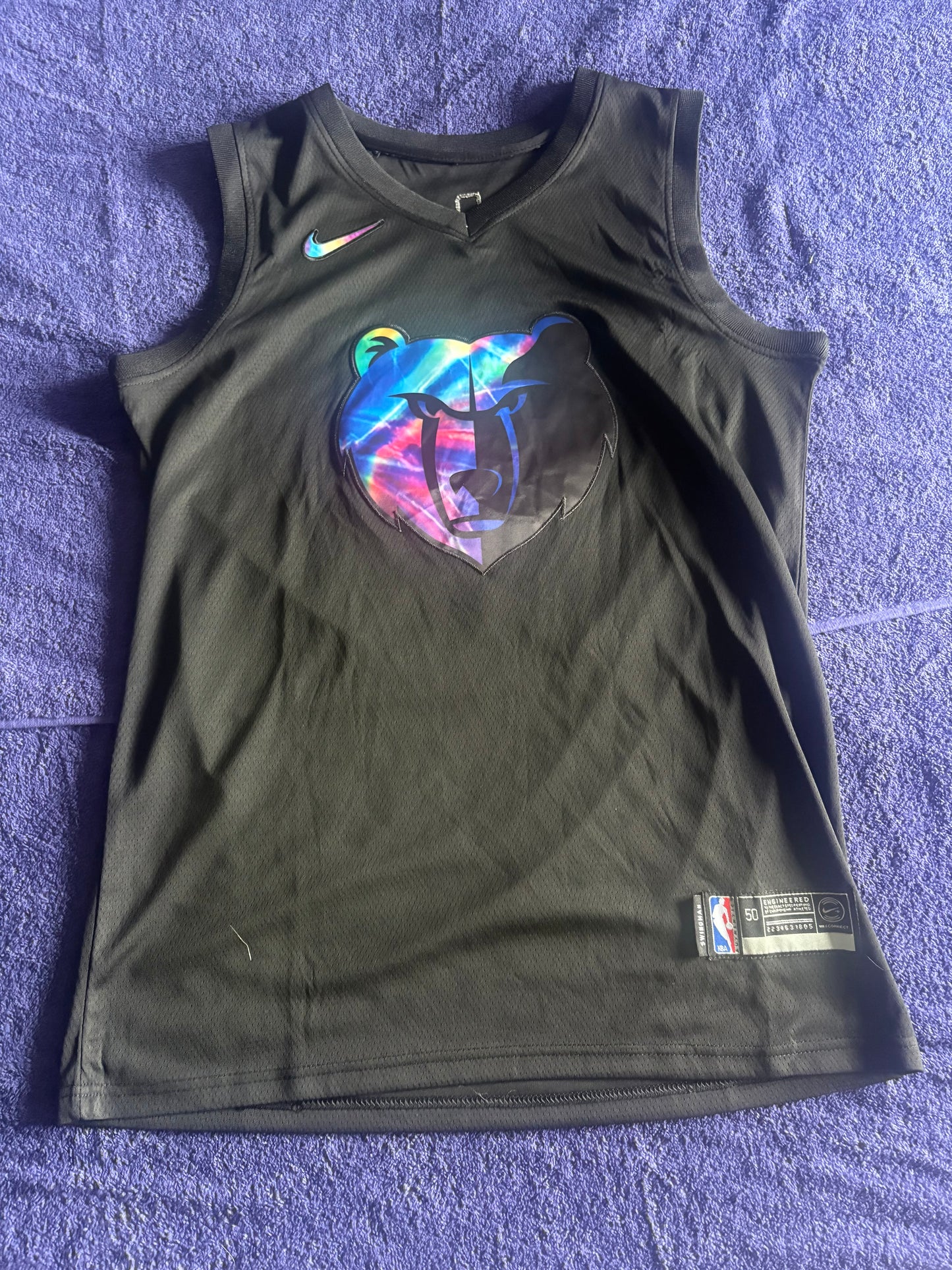 Memphis Grizzlies Fan Retro Basketball Vest Large Morant 12