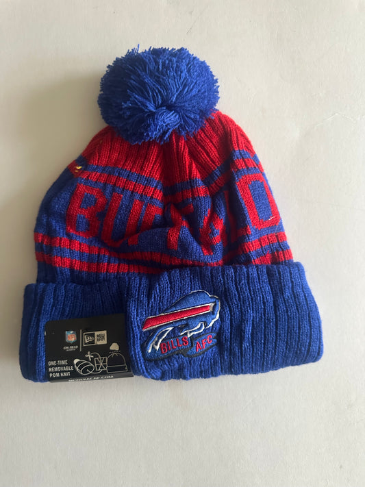 Buffalo Bills NFL Bobble Beanie Multi Colour With Tags on