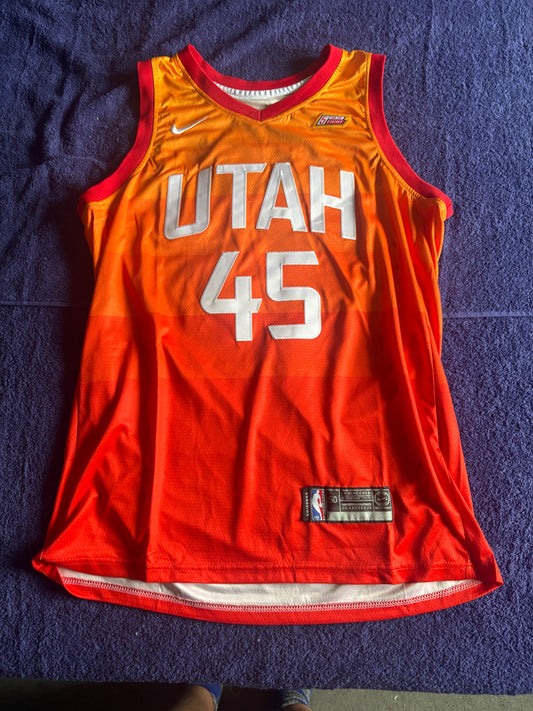 Utah Jazz Fan NBA Basketball Vest Size 50 Mitchell 45