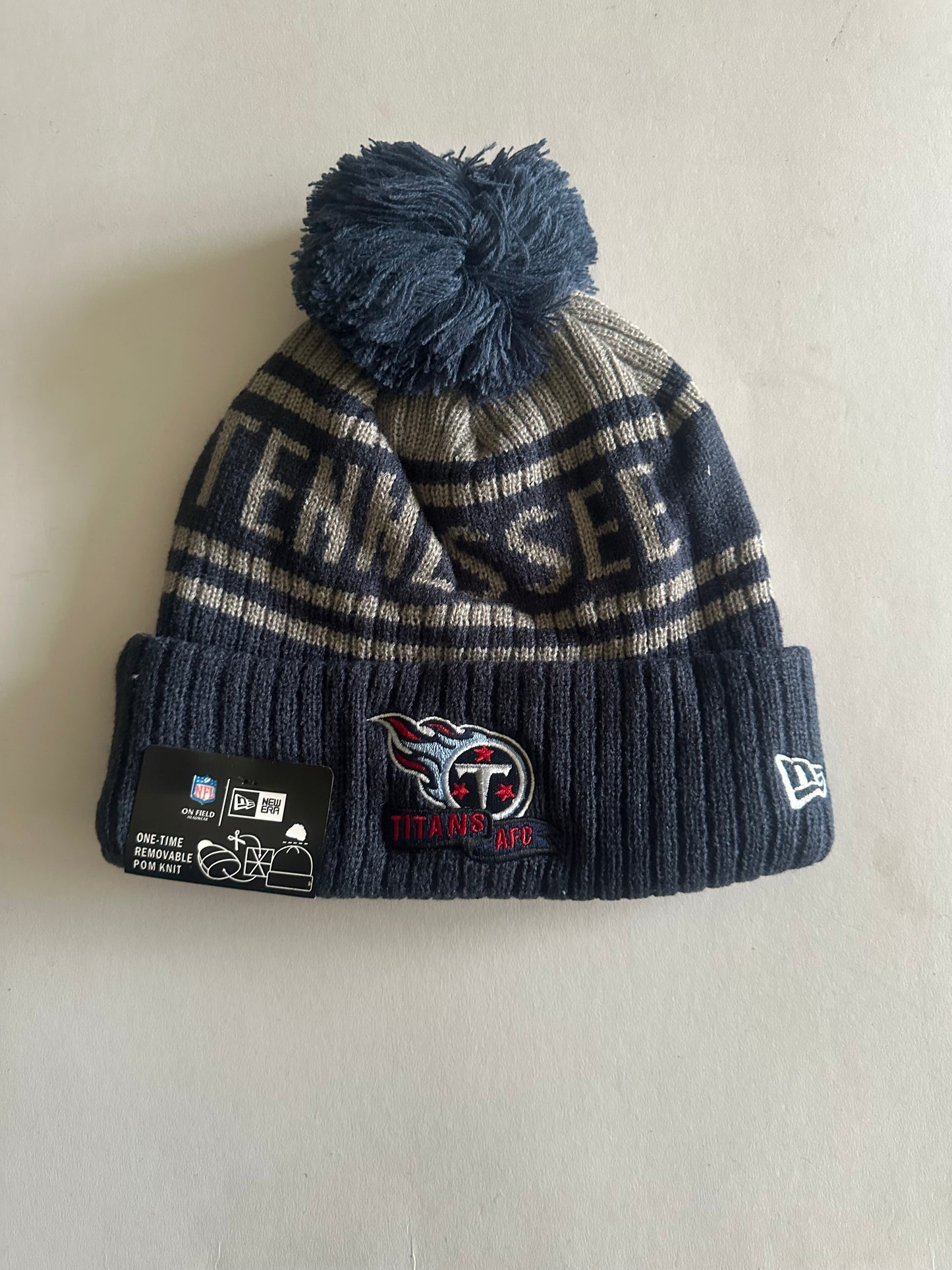 Tennessee Titans NFL Bobble Beanie Multi Colour With Tags on